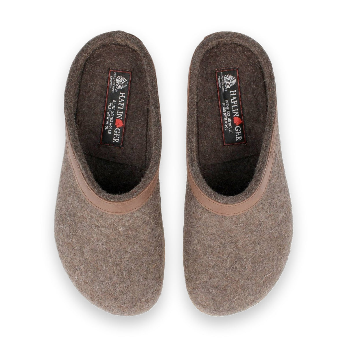 Haflinger Torben sabot unisex in feltro di lana — vista laterale