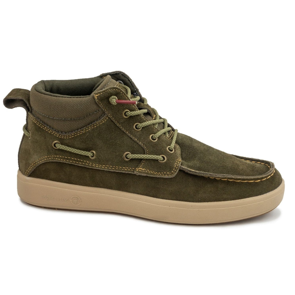 Stivaletto Natural World Cerler uomo in pelle idrorepellente conciata senza cromo vista laterale