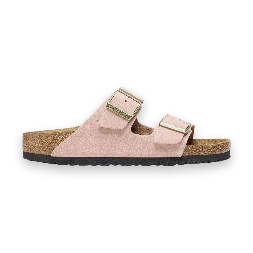 Due fasce regolabili in pelle scamosciata Birkenstock Arizona donna