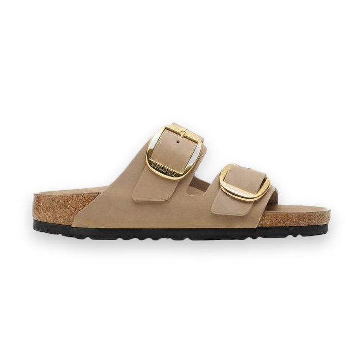 Vista tallone sagomato sandalo Birkenstock Arizona Big Buckle donna