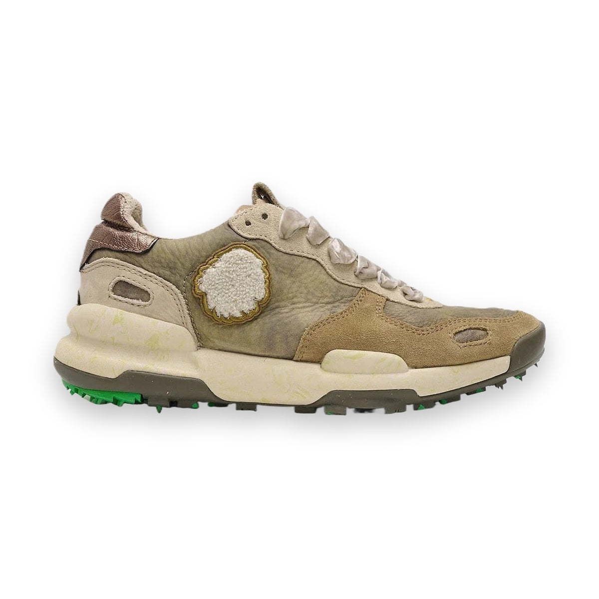 Satorisan Chacrona Premium sneaker unisex in pelle — vista dall'alto
