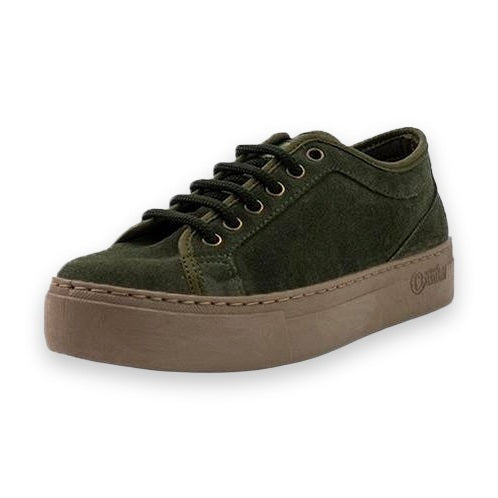 Natural World Boston sneaker donna in pelle scamosciata — vista tre quarti