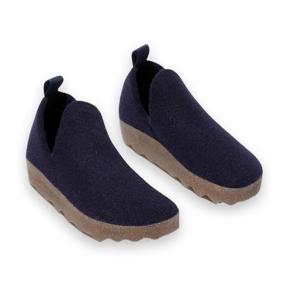 Asportuguesas City scarpa slip-on unisex in feltro di lana — dettaglio cucitura del fondo