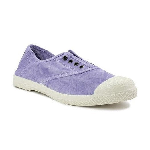 Sneaker da donna Natural World Old Lavanda in cotone organico lavato.
