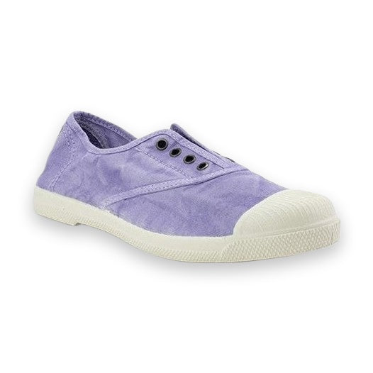 Natural World Old Lavanda scarpa donna in cotone organico — vista laterale