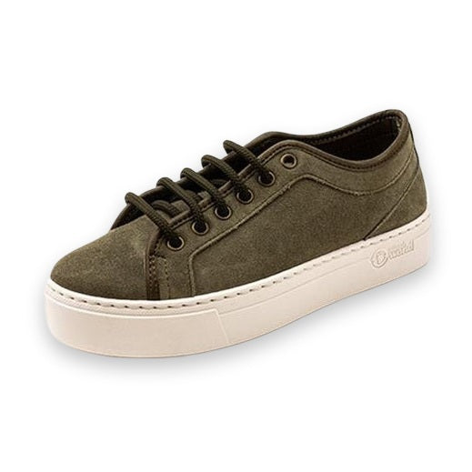 Natural World Boston sneaker donna in pelle scamosciata — dettaglio del tallone