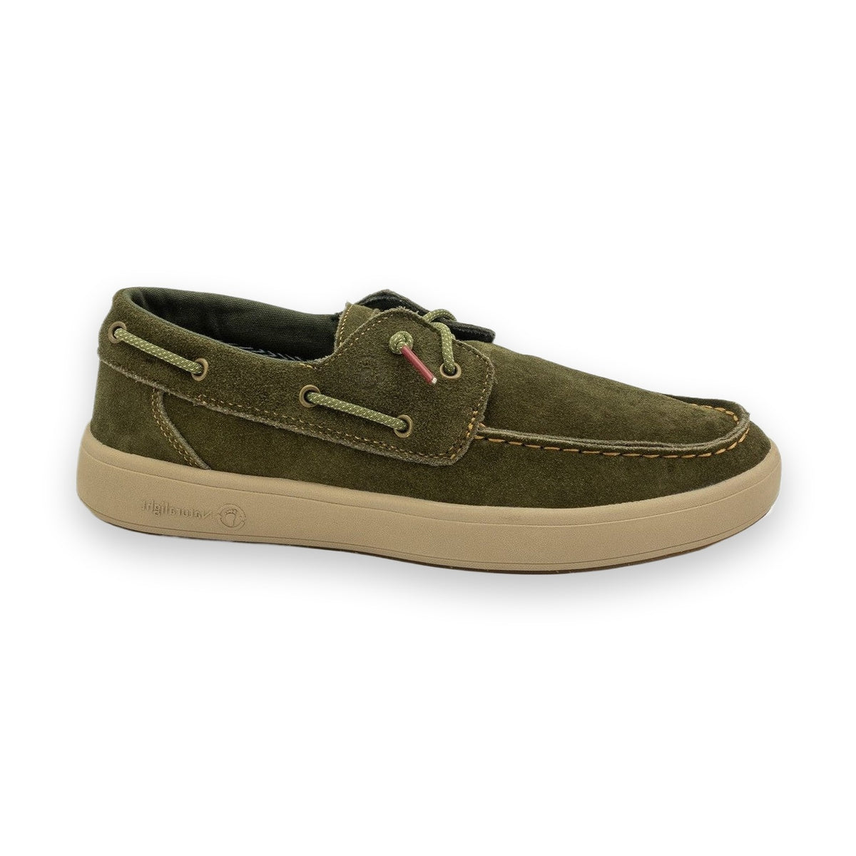 Natural World Astun sneaker uomo in pelle scamosciata — vista posteriore
