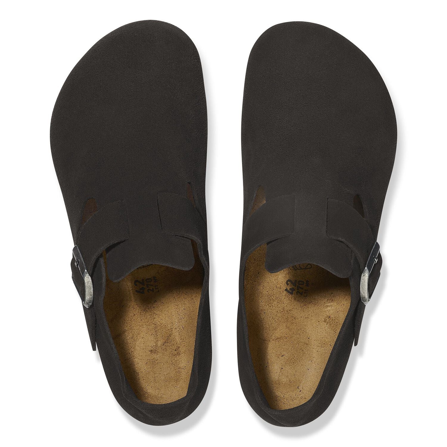 Costruzione senza cuciture e senza fodera in pelle scamosciata morbida Birkenstock London