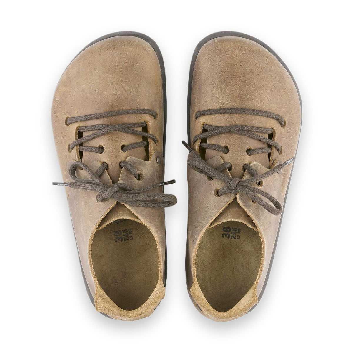 Coppia scarpe Birkenstock Montana unisex pelle oliata senza cuciture Made in Portugal