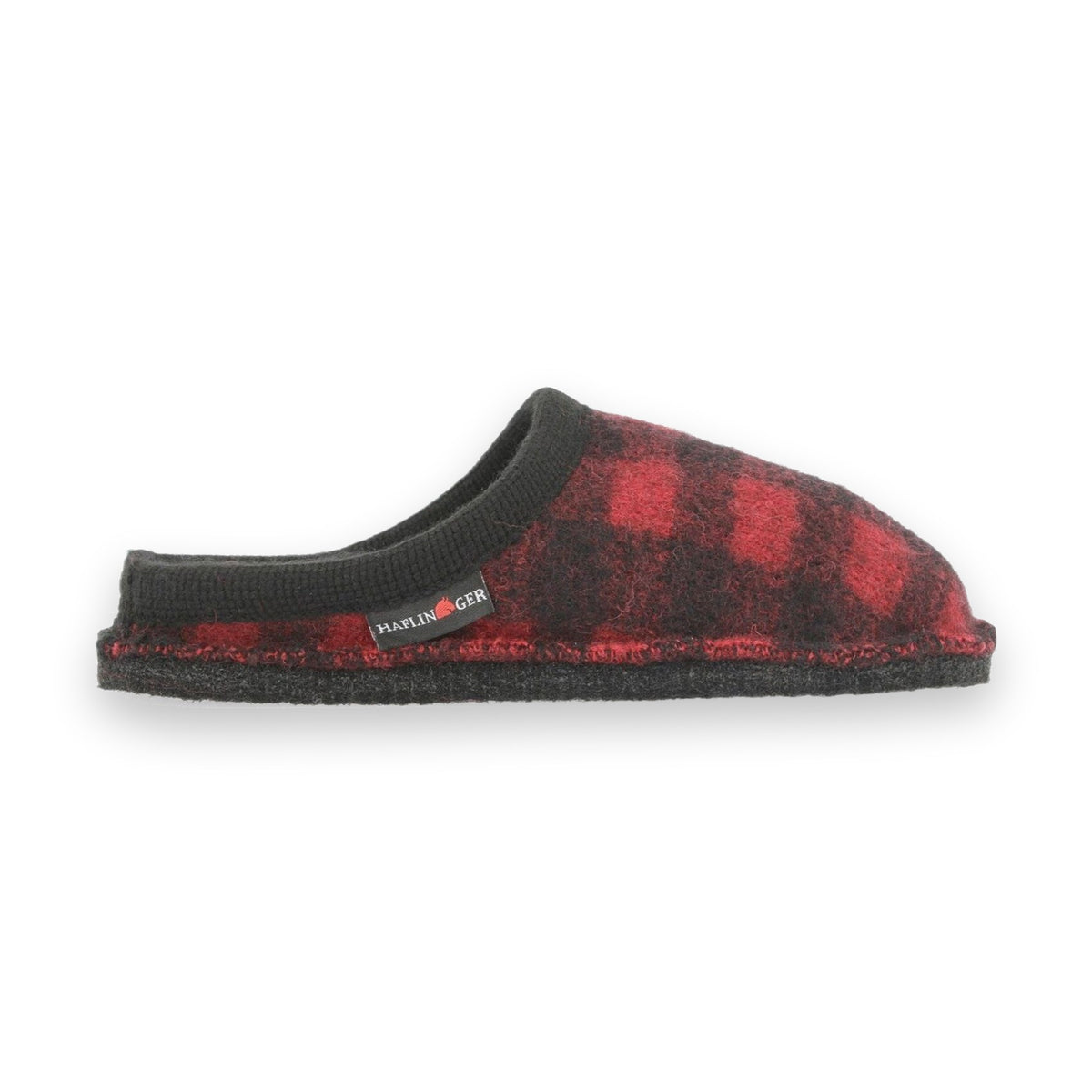 Haflinger Plaid sabot unisex in lana cotta — vista laterale