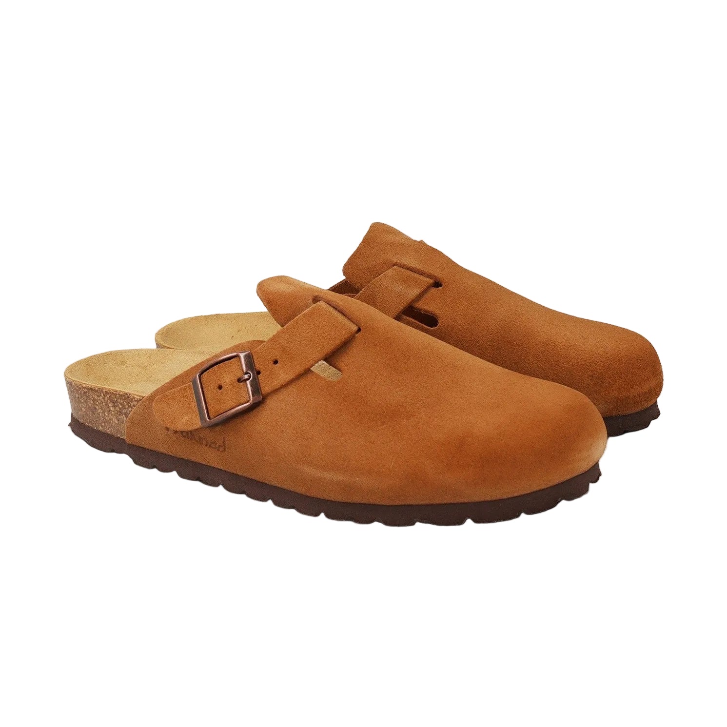 CH18 VELOUR - sabot da donna e da uomo con fibbia regolabile NATUNED plantare in lattice anatomico comfort