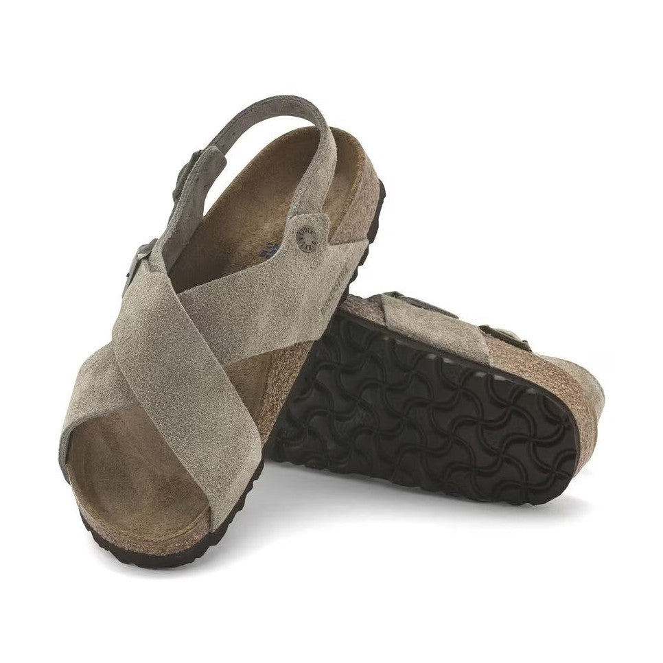 Pelle scamosciata morbida combinata con nabuk e suola EVA Birkenstock Tulum donna