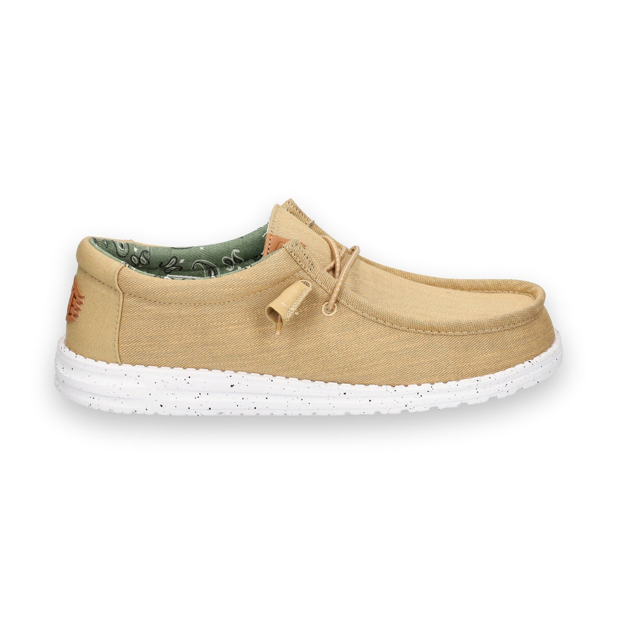 HeyDude Wally Stretch Sox mocassino uomo in tessuto — vista dall'alto