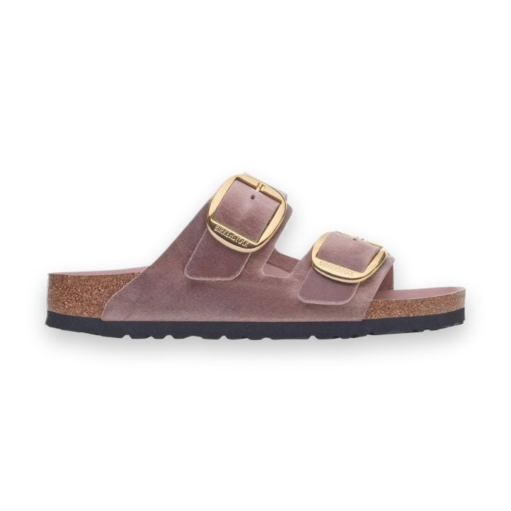 Birkenstock Arizona Big Buckle Donna Sandalo in Pelle Oliata — vista dal basso con suola