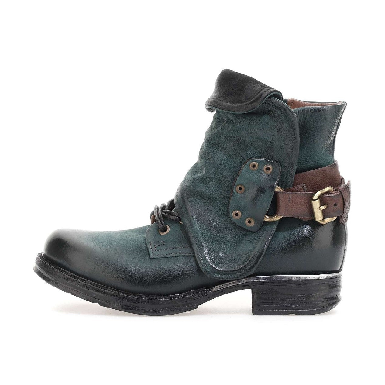 A.S.98 717204 stivaletto donna pelle vintage suola