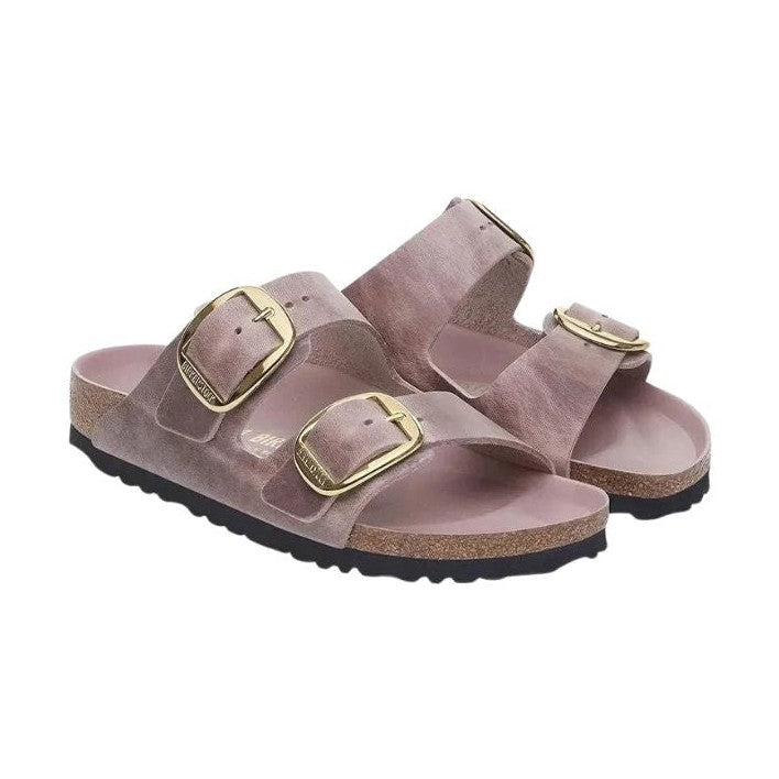 Birkenstock Arizona Big Buckle Donna Sandalo in Pelle Oliata — dettaglio della tomaia