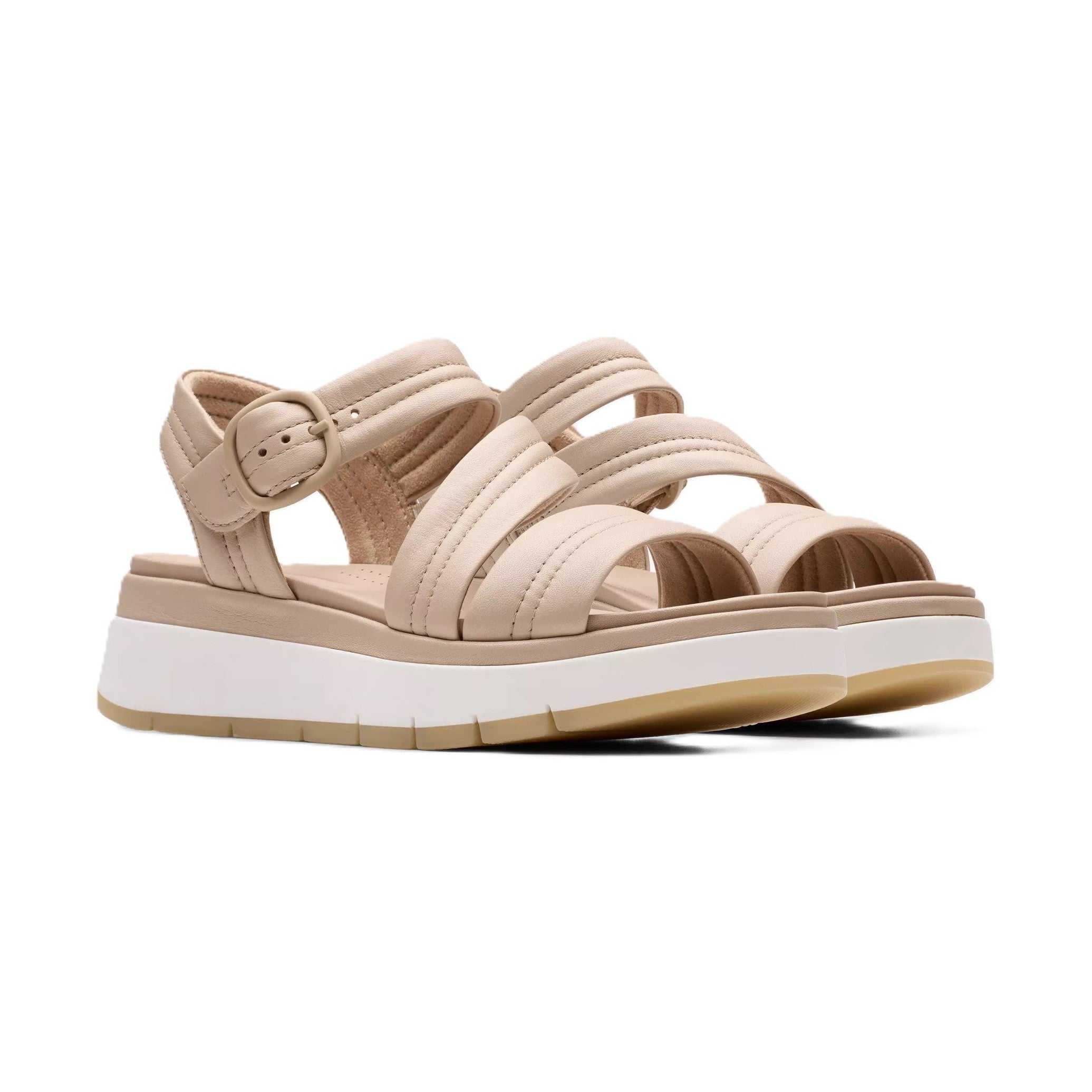 Clarks Tuscan Strap Sandalo Donna Platform In Pelle