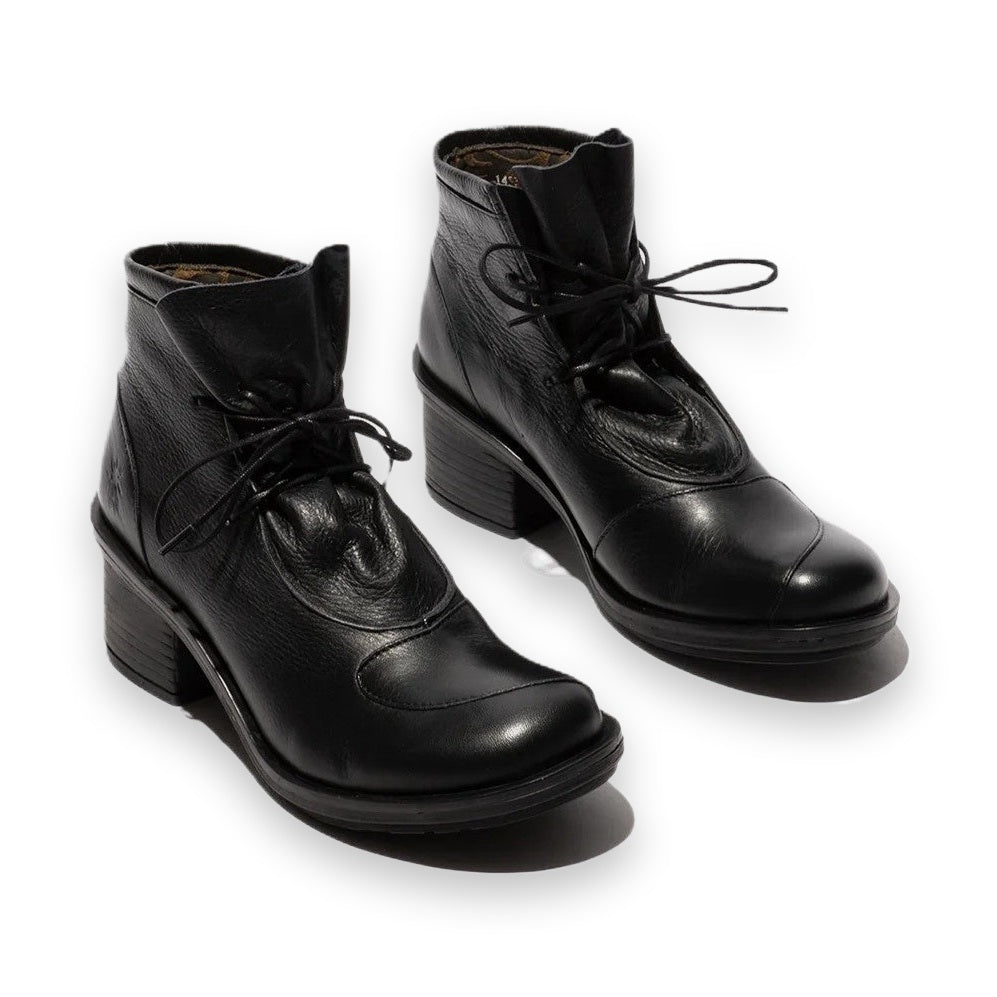 Fly London CARF307FLY Donna Stivaletto alla caviglia con lacci in pelle premium robusta