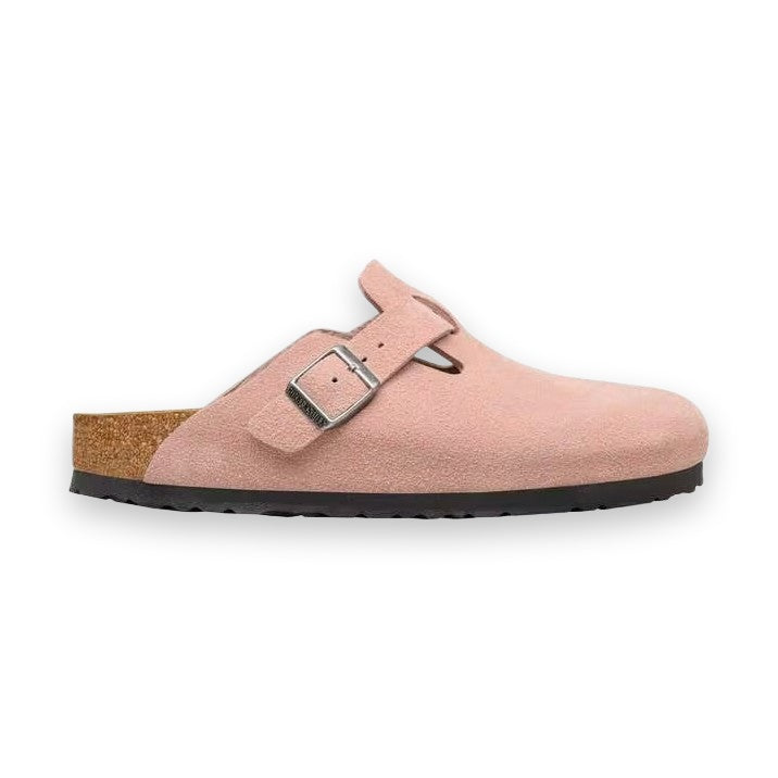 Suola EVA ammortizzante e sottopiede in pelle scamosciata Birkenstock Boston