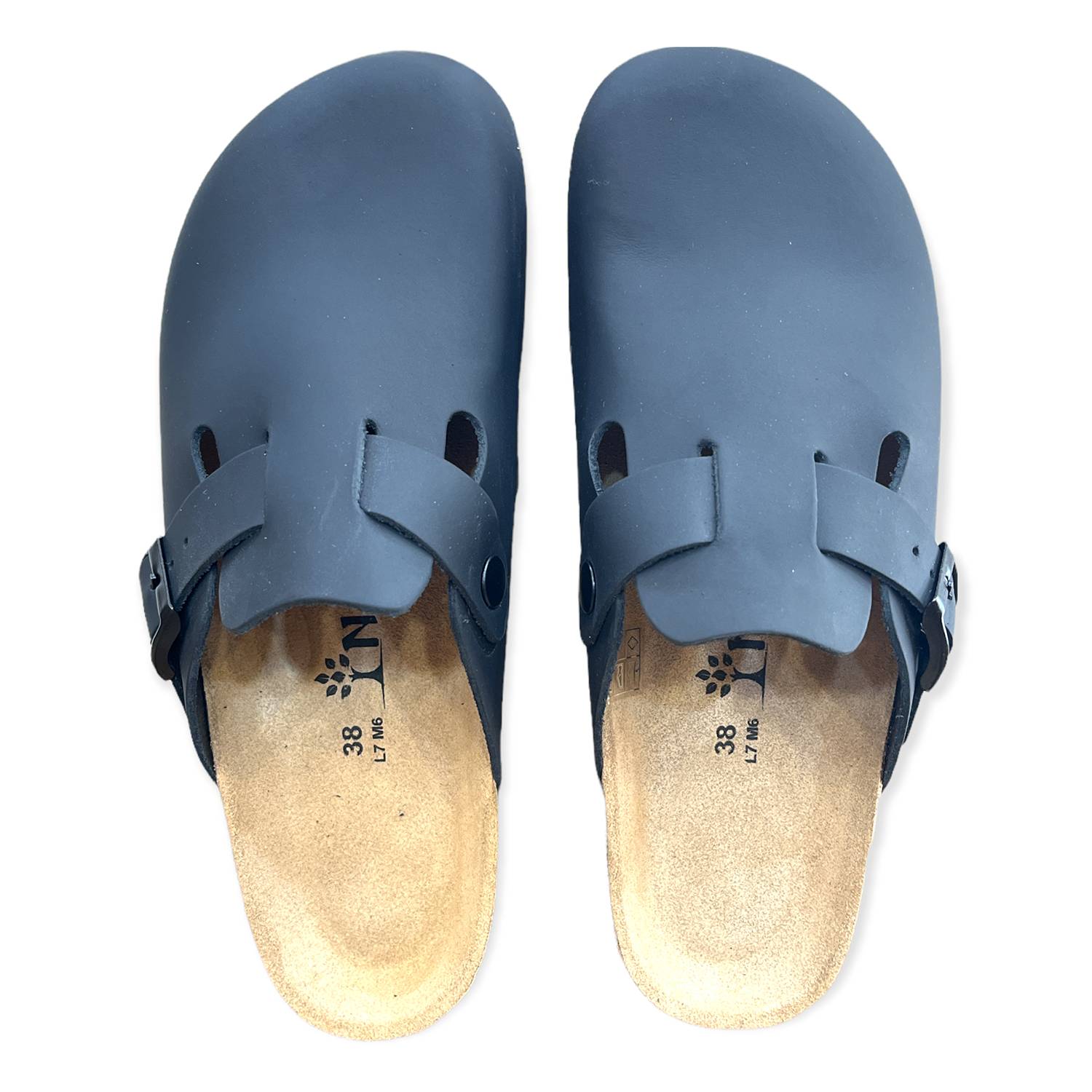 CH18 - sabot da donna e da uomo con fibbia regolabile NATUNED plantare in lattice anatomico comfort