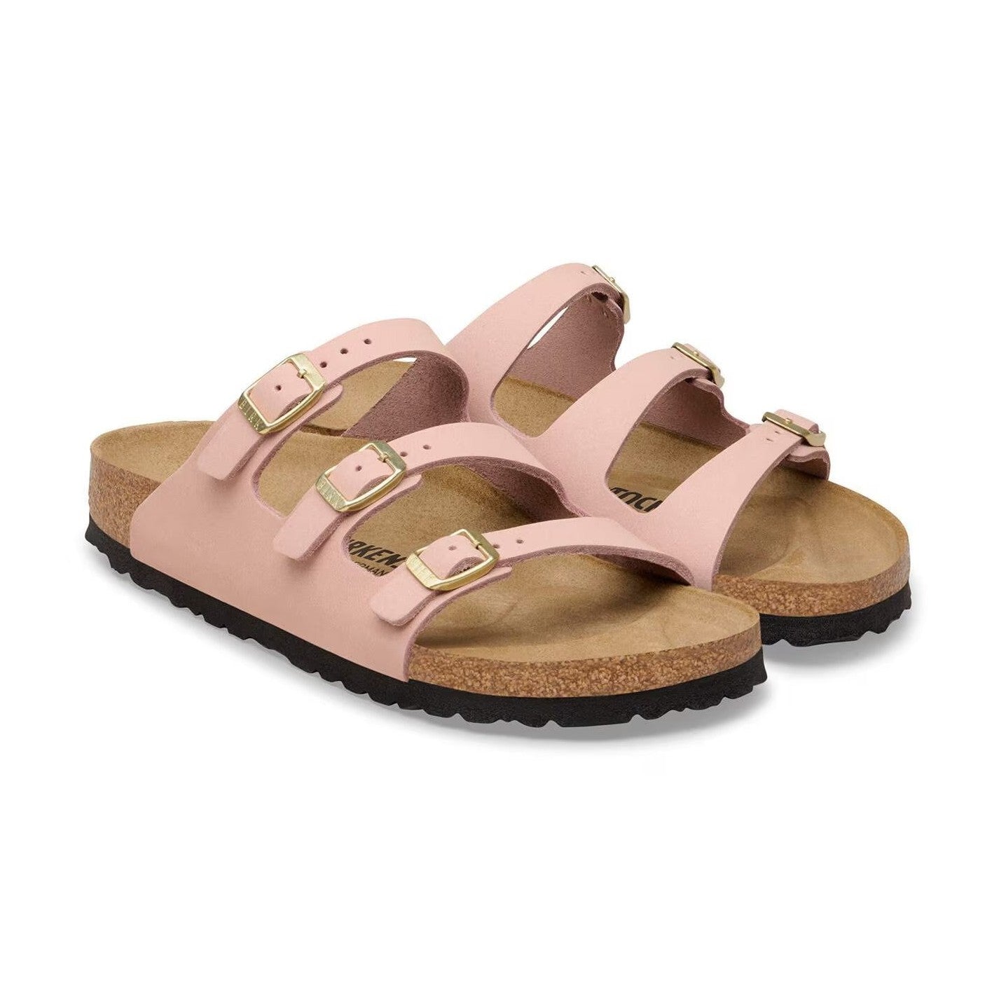 Tre cinturini regolabili con fibbie in metallo coordinate Birkenstock Florida Fresh donna Nubuck