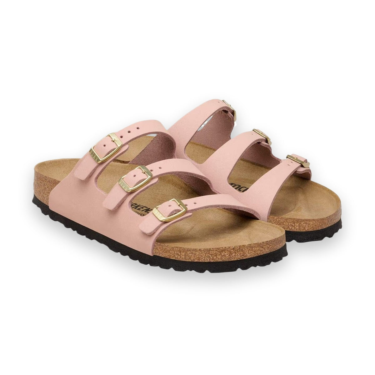 Tre cinturini regolabili con fibbie in metallo coordinate Birkenstock Florida Fresh donna Nubuck