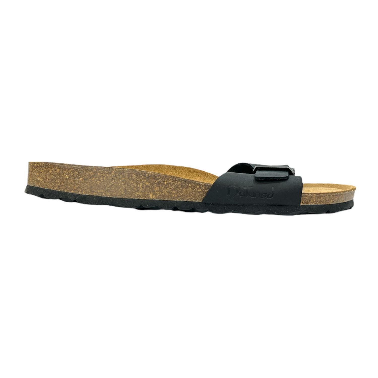 CH17-CUOIO Sandalo a fascia larga da donna e da uomo NATUNED con fibbia regolabile plantare in lattice anatomico comfort