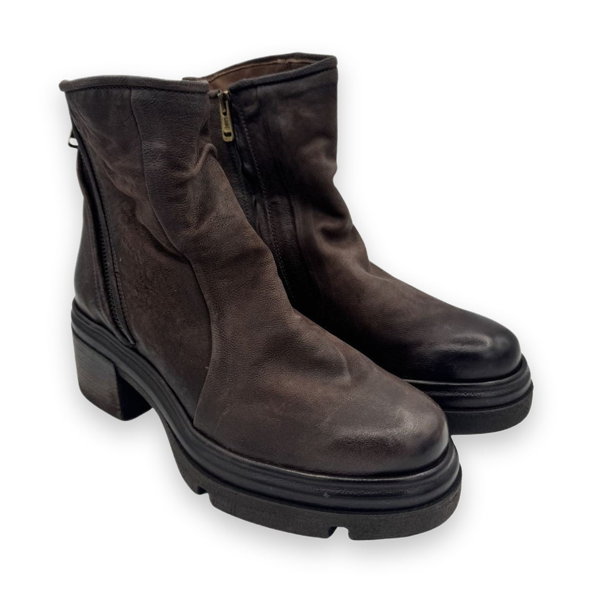 A.S.98 A89208 stivaletto donna in pelle dettaglio tomaia morbida