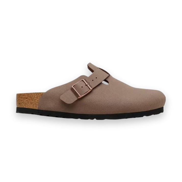 Birkenstock Boston TEX Unisex Sabot Impermeabile in Birko-Flor — vista dal basso con suola