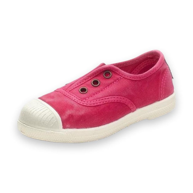 Natural World Hoak slip-on bambino in cotone organico — vista frontale