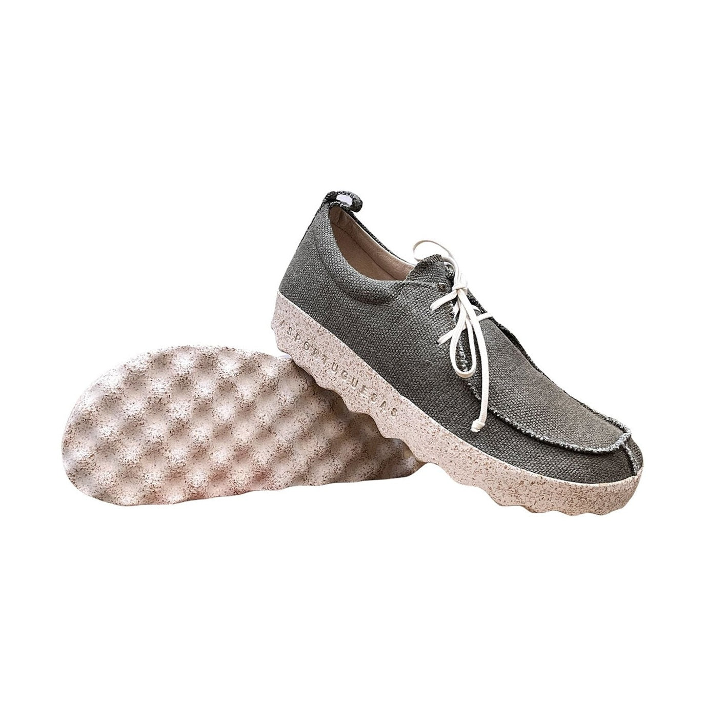 Asportuguesas Chat in canapa scarpa stringata unisex — vista tre quarti posteriore