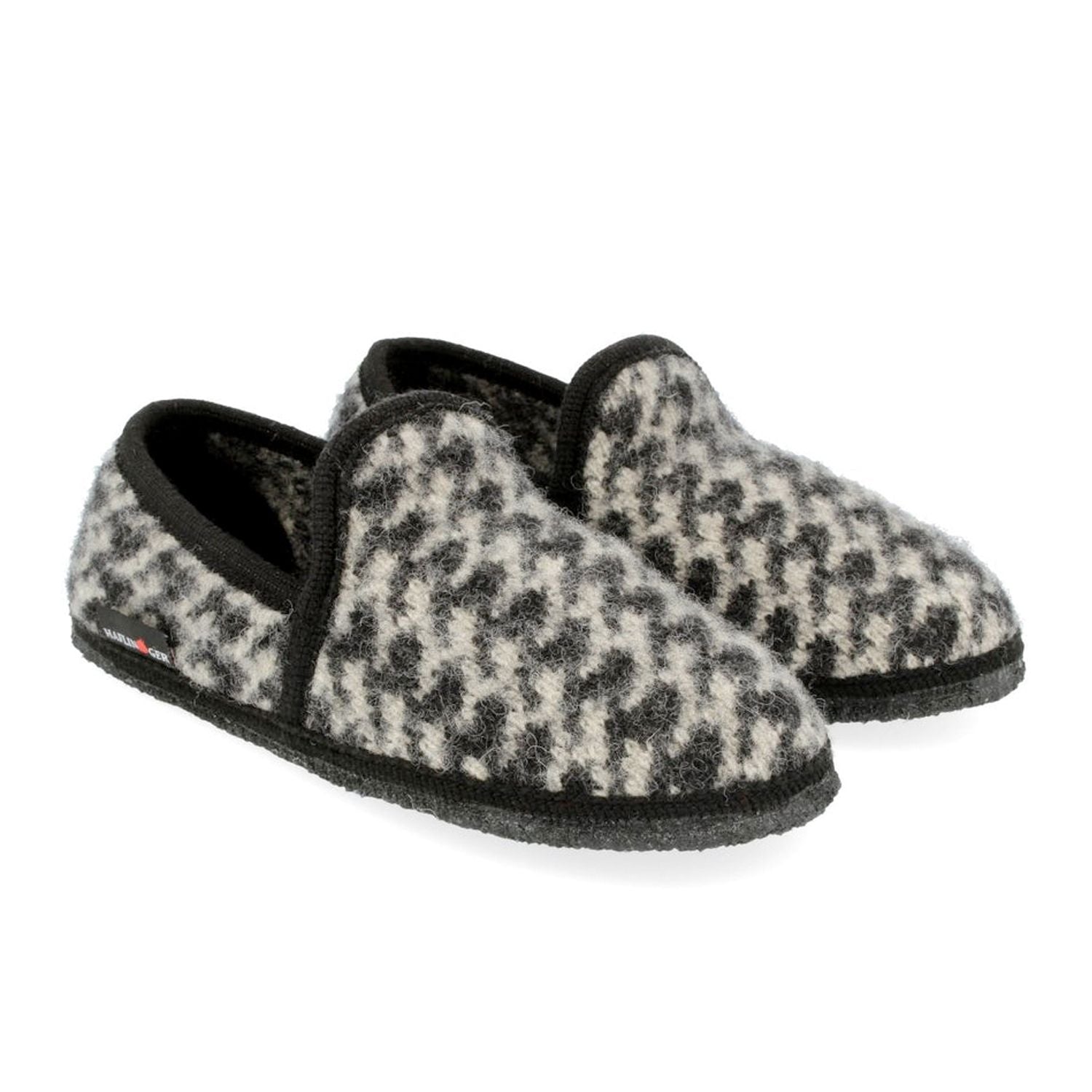 Haflinger Loafer Pepitko Donna Scarpe In Lana Cotta