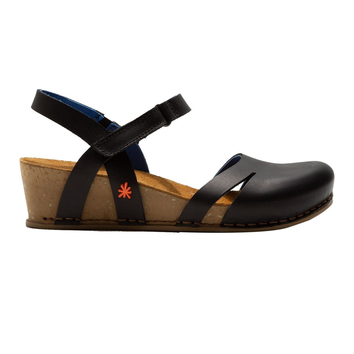Sandalo con zeppa da donna Art I Live 1931 in pelle naturale.