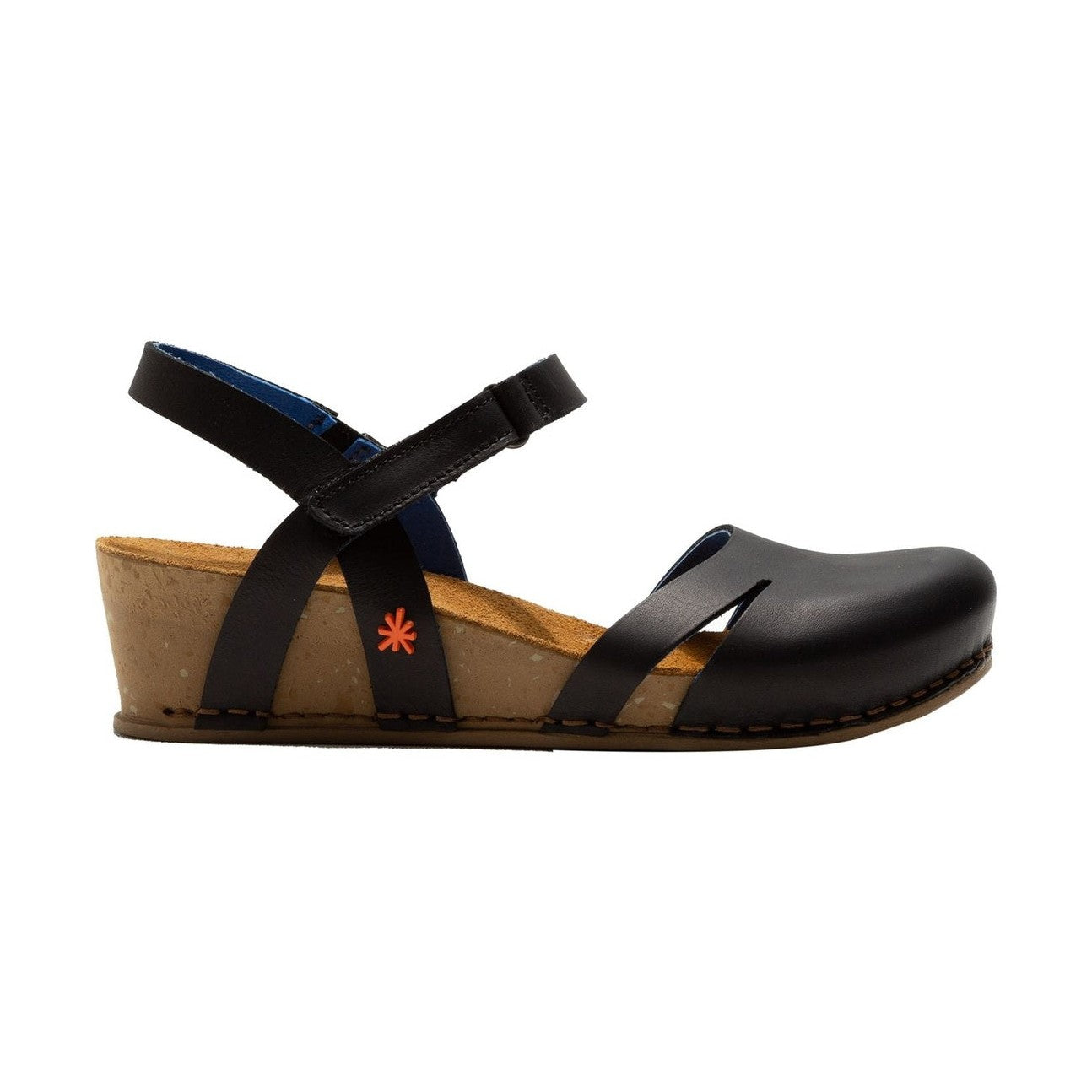 Sandalo con zeppa donna ART I Live 1931 in pelle naturale, vista frontale