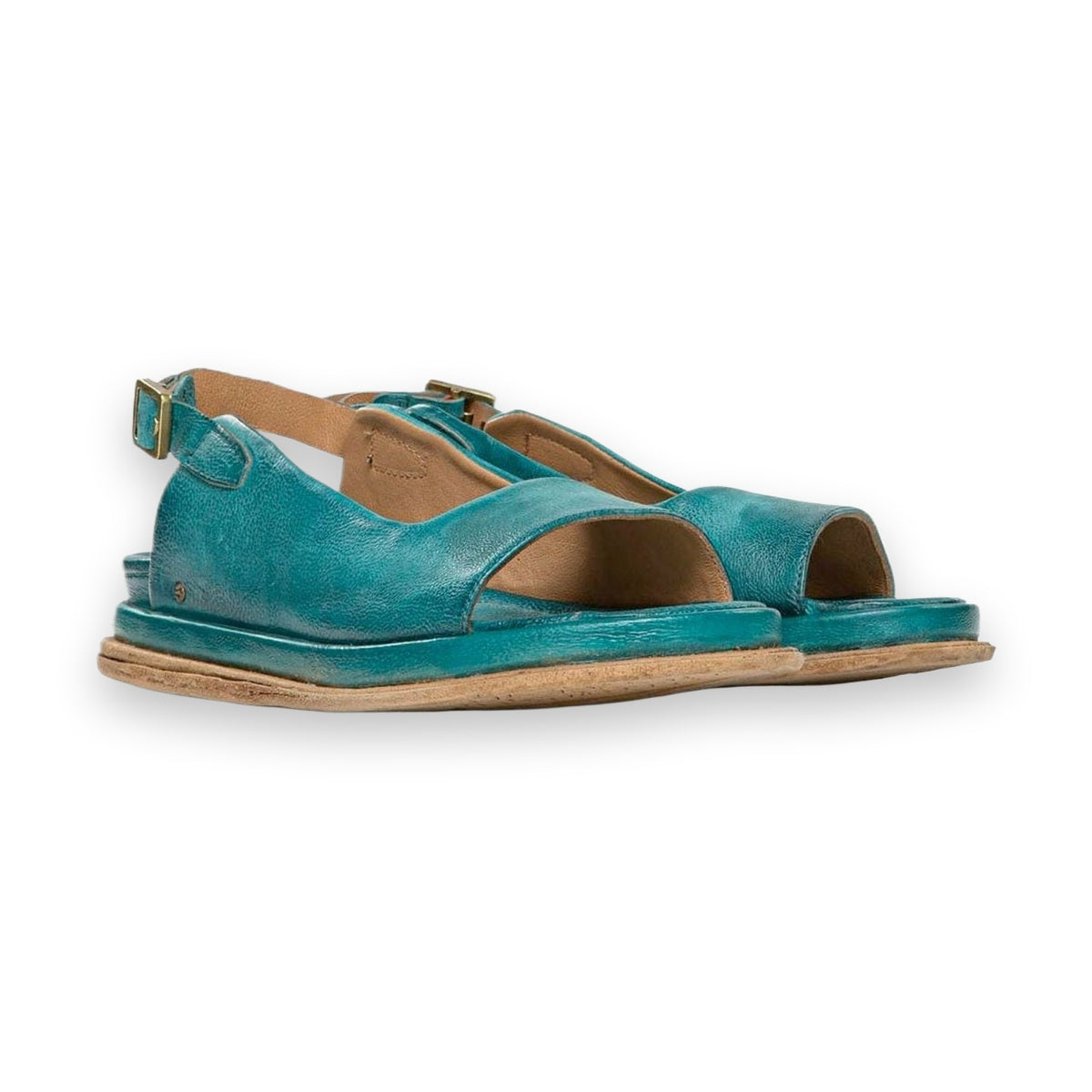Sandalo A.S.98 B60007 donna pelle vintage vista frontale