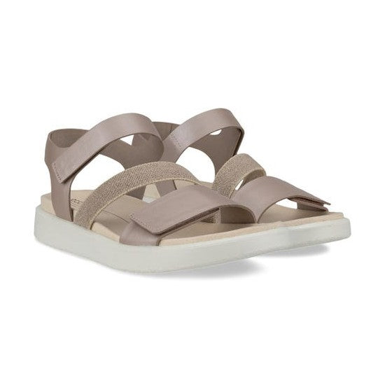 Sandalo anatomico da donna ECCO Flowt W in pelle premium.