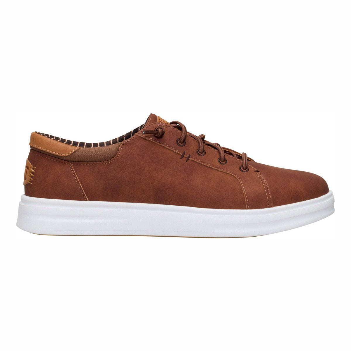 Sneaker da uomo HeyDude Paul Pro Classic in tomaia sintetica marrone scuro.
