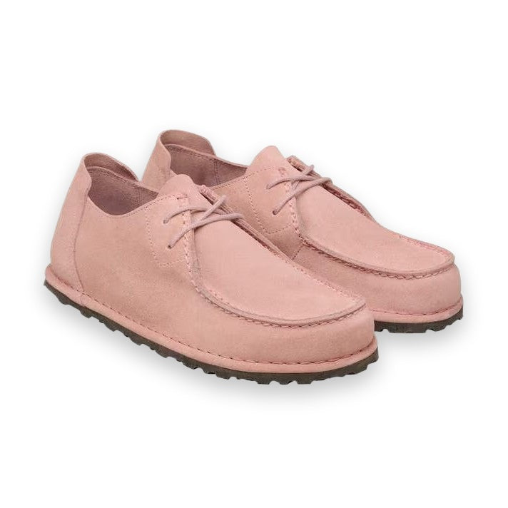 Coppia scarpe Birkenstock Utti Lace donna pelle scamosciata Made in Germany