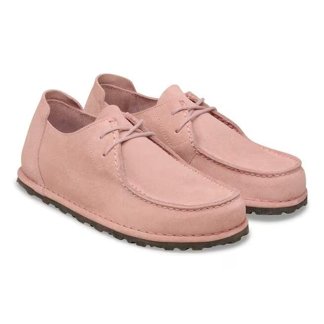 Coppia scarpe Birkenstock Utti Lace donna pelle scamosciata Made in Germany