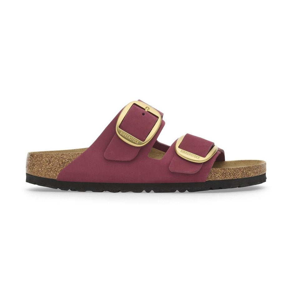 Bordo in sughero naturale e lattice sandalo Birkenstock Arizona Big Buckle Nubuck
