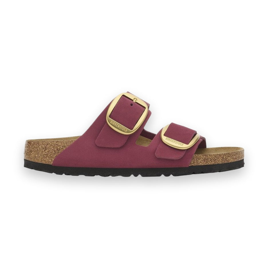 Bordo in sughero naturale e lattice sandalo Birkenstock Arizona Big Buckle Nubuck