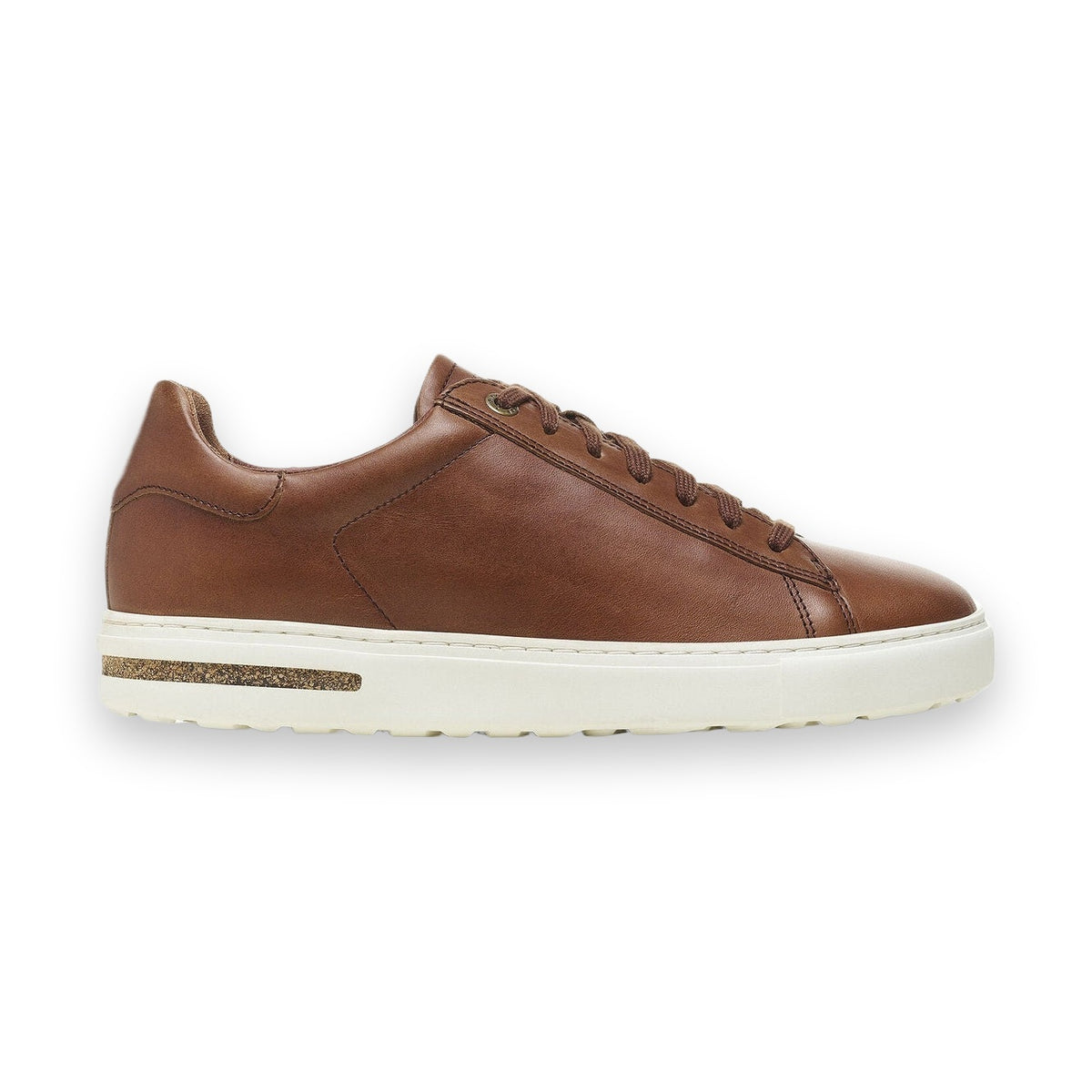 Sneaker Birkenstock Bend Low donna in pelle naturale marrone vista laterale