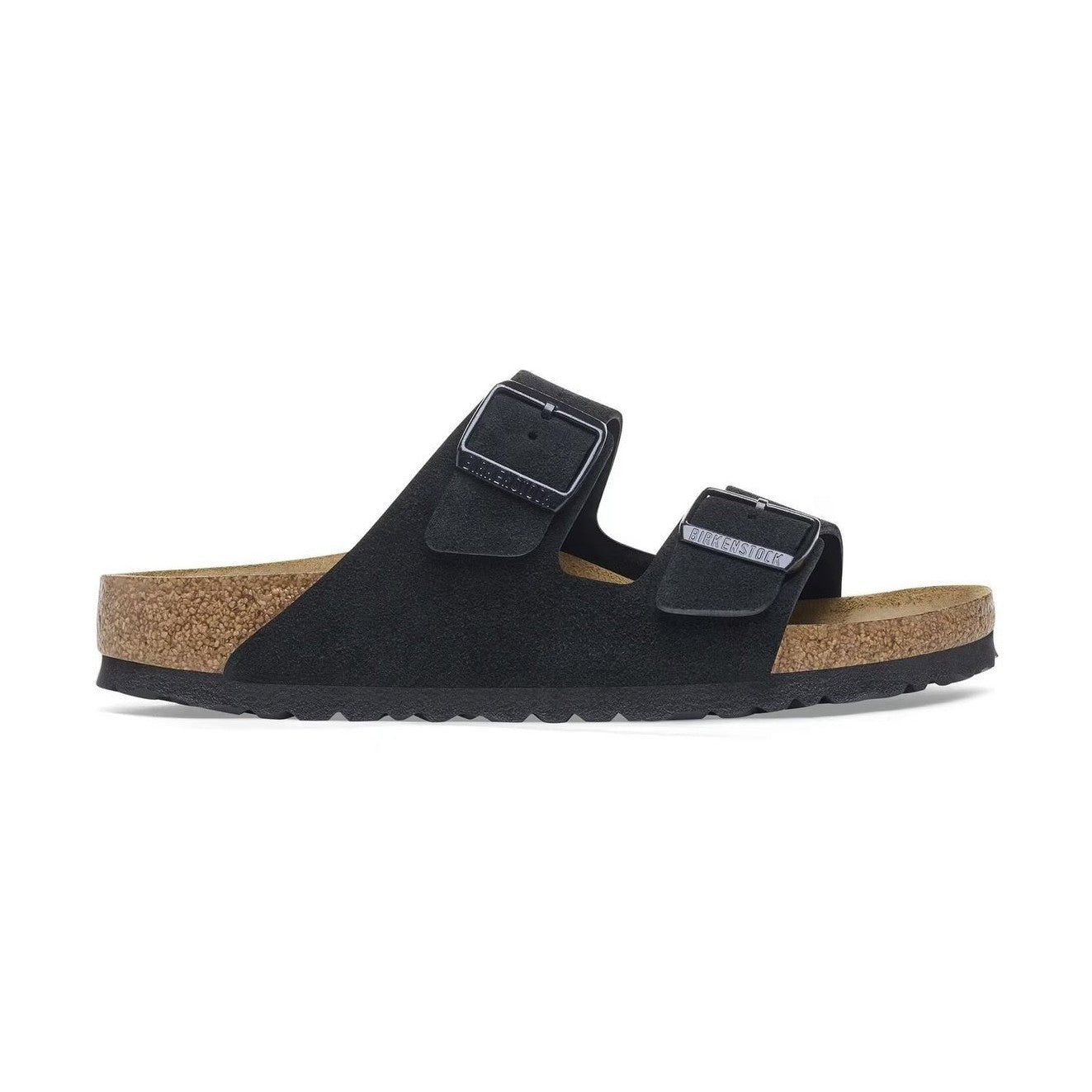 Dettaglio tomaia in pelle scamosciata morbida sandalo Birkenstock Arizona