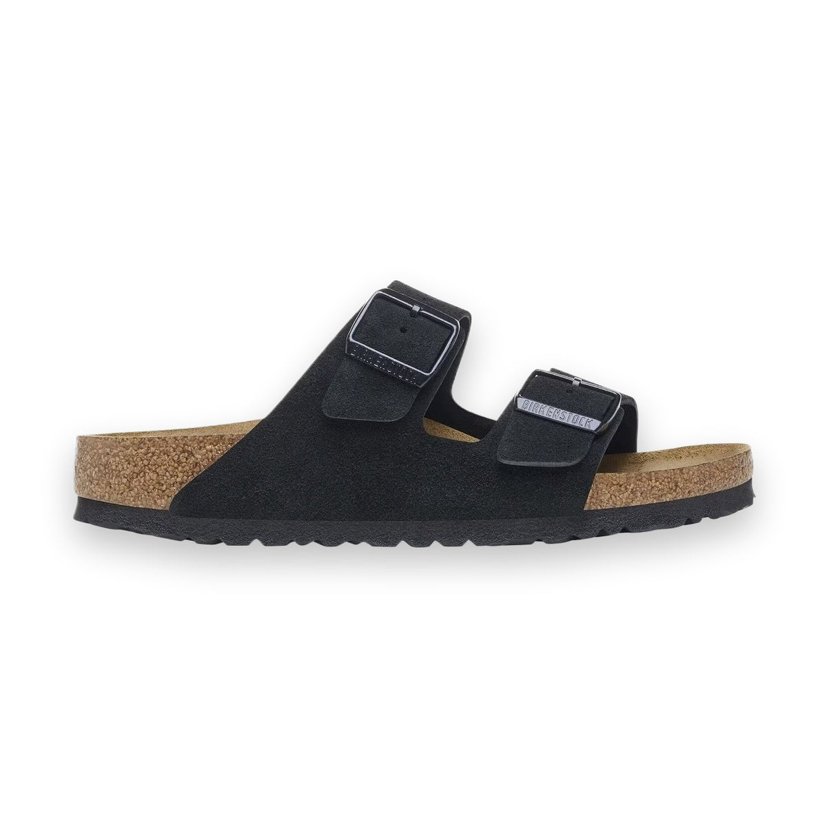 Dettaglio tomaia in pelle scamosciata morbida sandalo Birkenstock Arizona