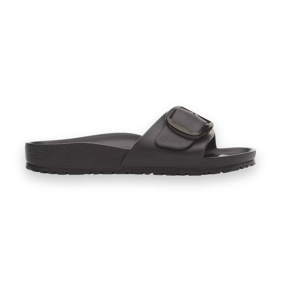 Sandalo Birkenstock Madrid Big Buckle EVA donna impermeabile fascia unica con maxi fibbia vista laterale