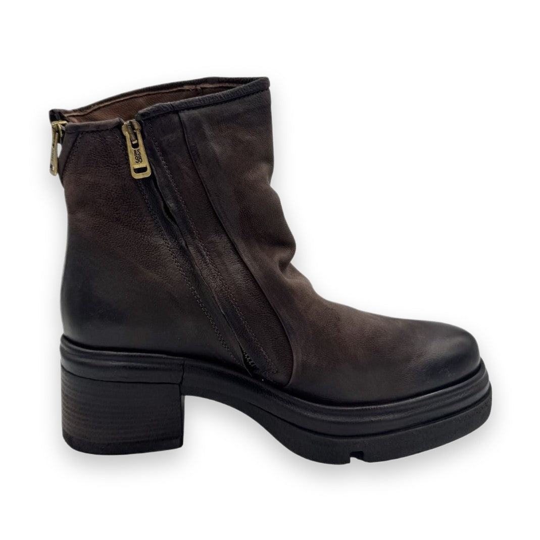 A.S.98 A89208 stivaletto donna in pelle vista profilo
