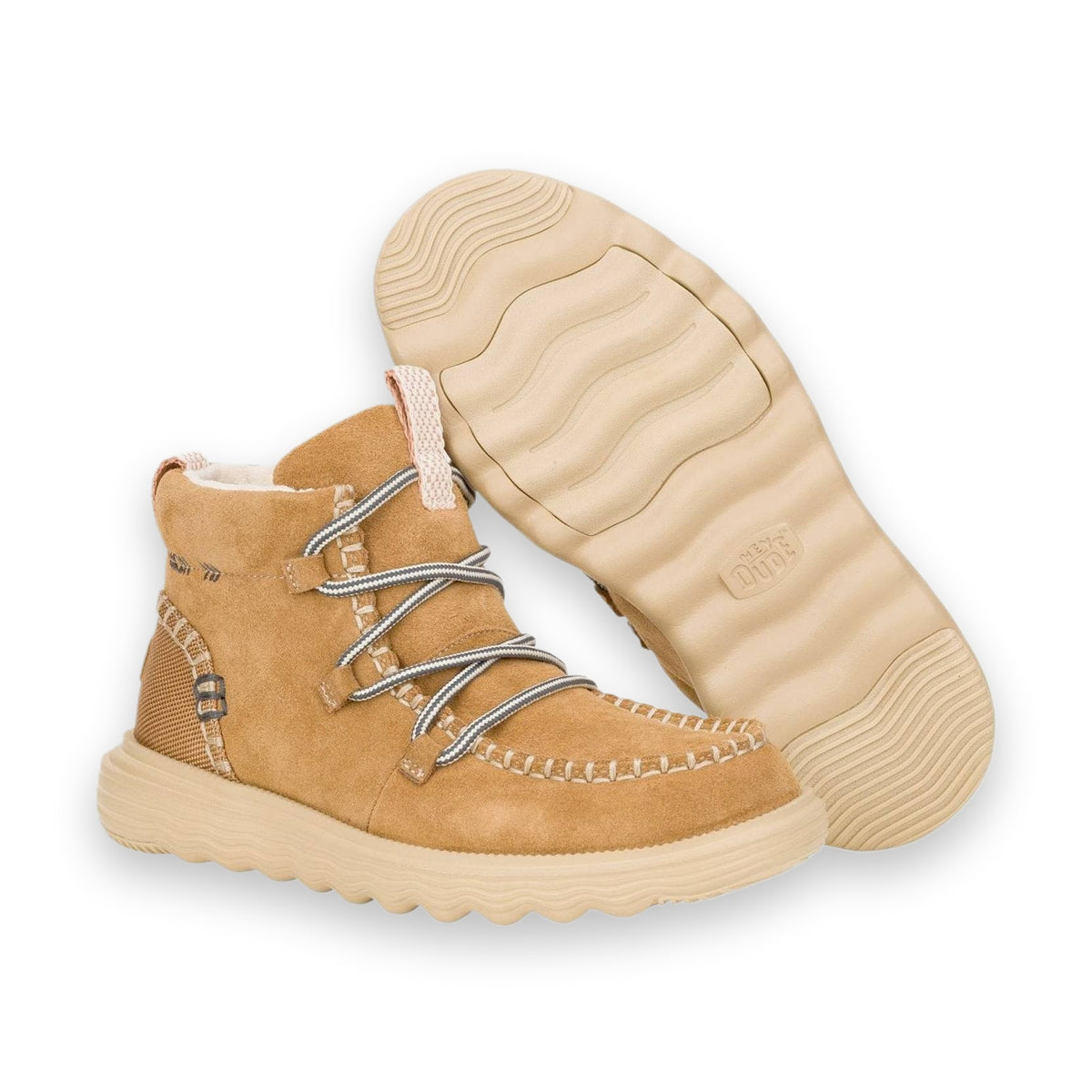 HeyDude Reyes Suede stivaletto donna in pelle scamosciata — dettaglio soletta