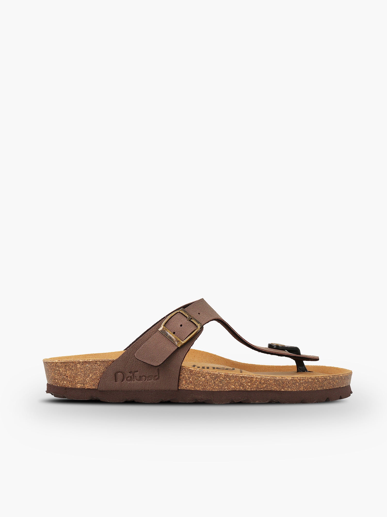 CH08 MICROFASER - Sandalo infradito con cinturino regolabile da donna e da uomo NATUNED plantare in lattice anatomico comfort