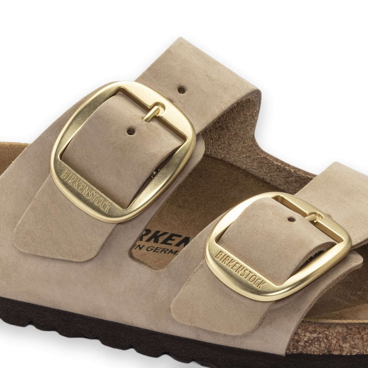 Sottopiede in pelle liscia coordinata sandalo Birkenstock Arizona Big Buckle
