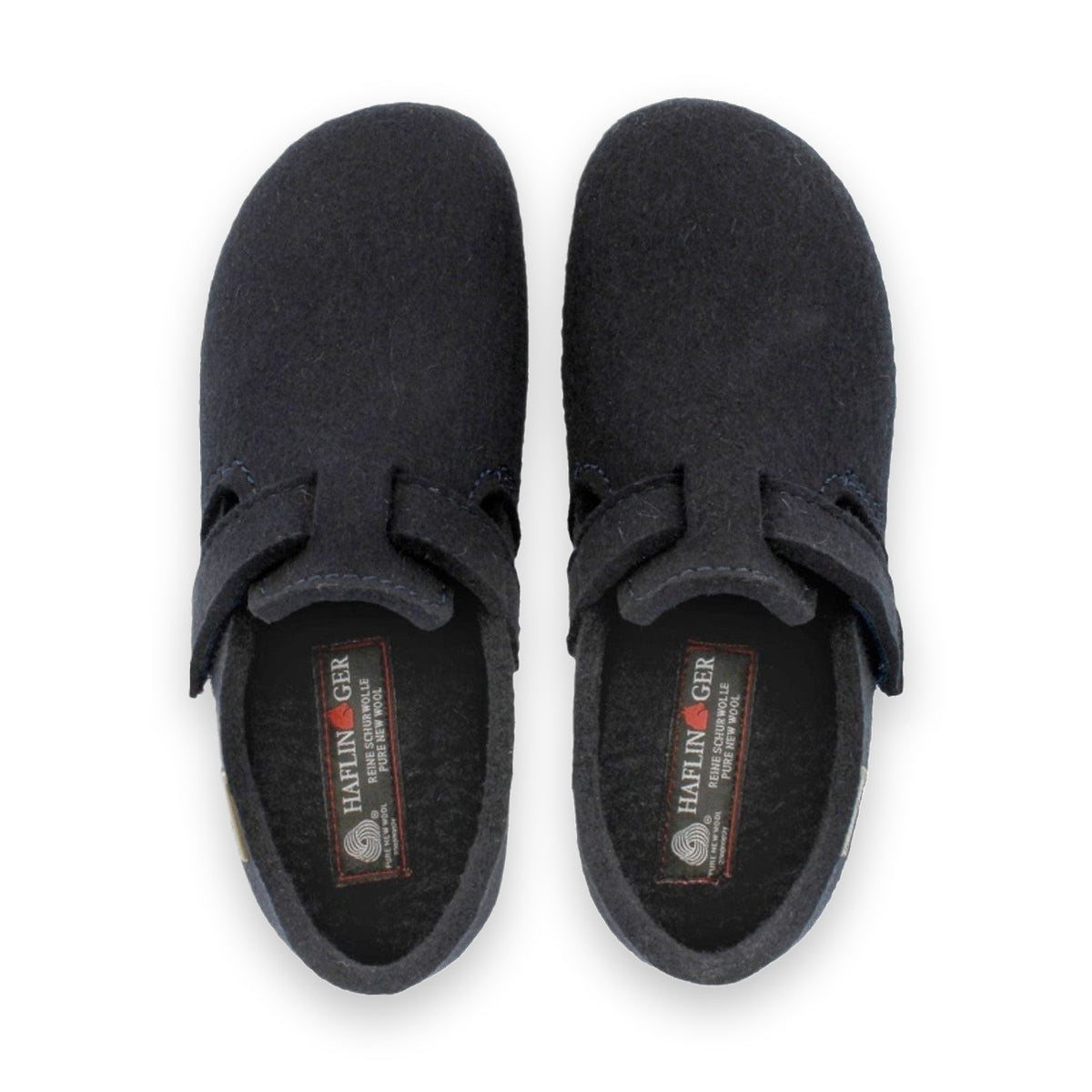 Haflinger Focus scarpa unisex in feltro di lana — vista dall'alto